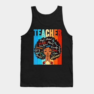 Black History Month Teacher For Girls Women Tank Top